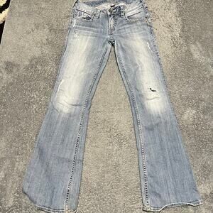 Silver Jeans Womens 28 x33 (32x32) Aiko Bootcut Western Denim Blue